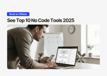 Founder exploring no code tools 2025 on laptop