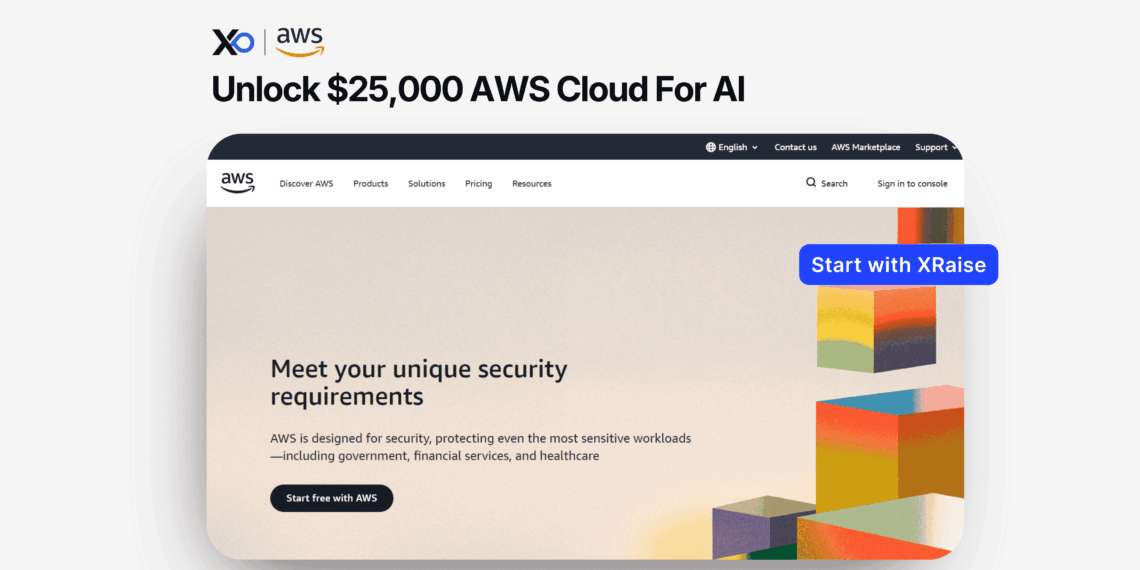 Unlock $25,000 in AWS cloud credits for AI startups via XRaise partnership.
