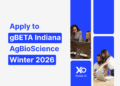 Apply to gBETA Indiana accelerator for AgBioScience founders working together at computers in 2026