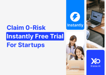 Instantly promo code for startups on free trial banner