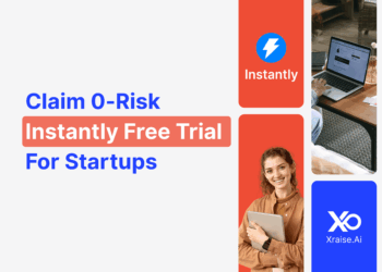 Instantly promo code for startups on free trial banner