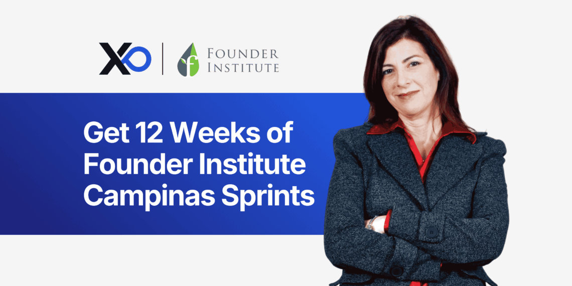 Get 12 weeks of Founder Institute Campinas sprints – woman founder with folded arms