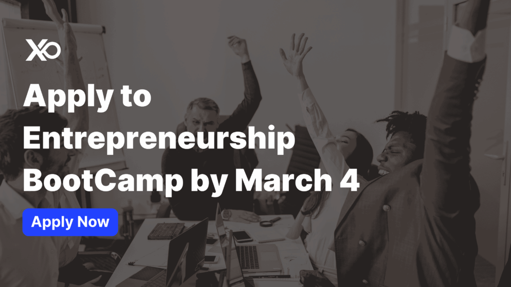 Apply to Entrepreneurship BootCamp founders celebrating after apply to program