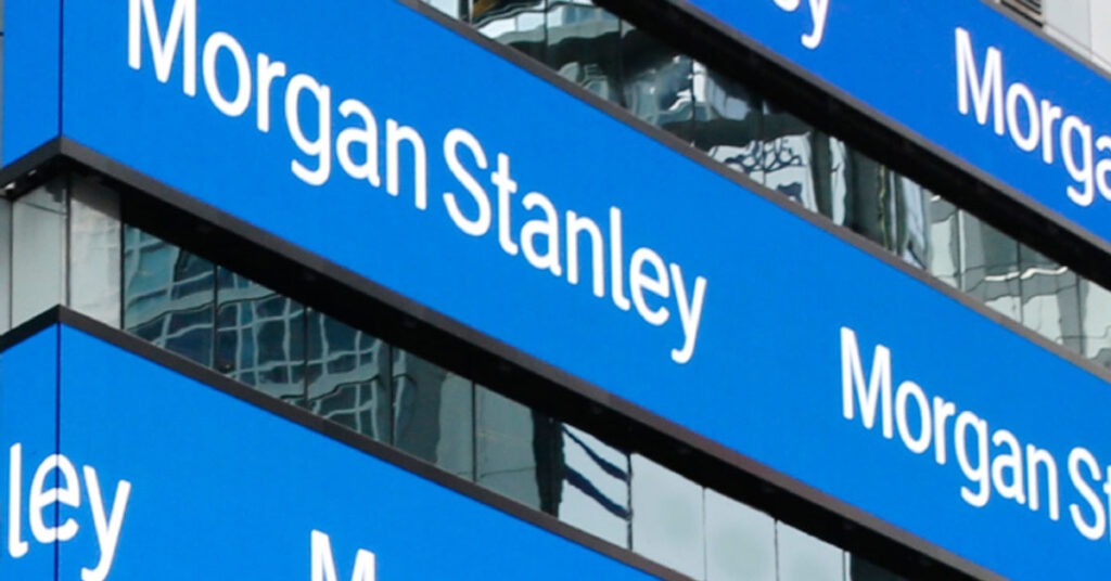 Morgan Stanley building signage, representing major U.S. startup accelerator and venture programs.