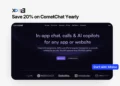 CometChat discount for startups with 20% off yearly plans for in-app chat, calls, and AI copilots