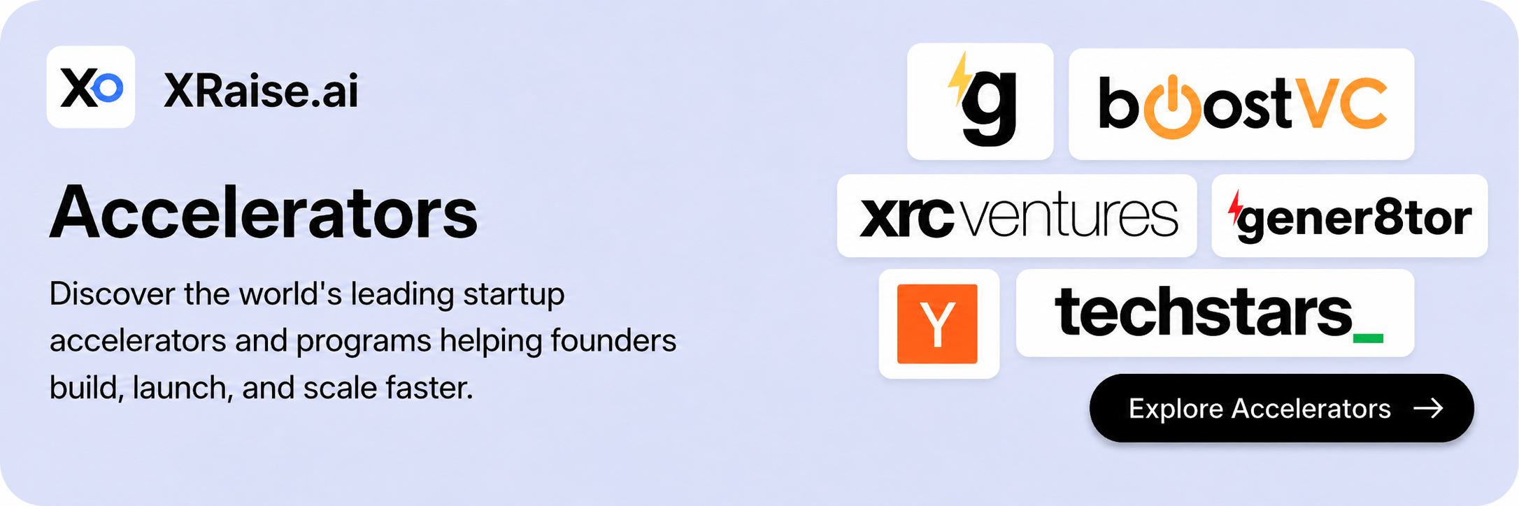 Explore startup accelerators and programs on XRaise.ai