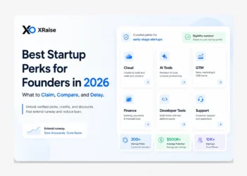 startup perks blog banner with founder-led planning