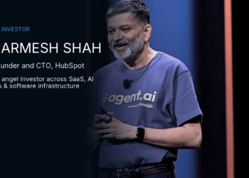 Dharmesh Shah angel investor profile hero for SaaS, AI agents and software infrastructure founders