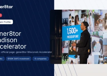 gener8tor Madison Accelerator status hero showing closed application status and verified program terms
