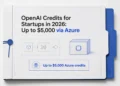 Azure-based OpenAI startup credit offer represented as an infrastructure blueprint