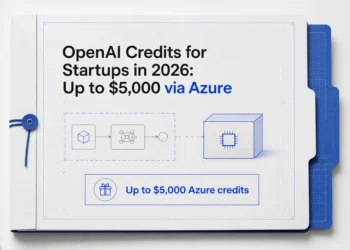 Azure-based OpenAI startup credit offer represented as an infrastructure blueprint