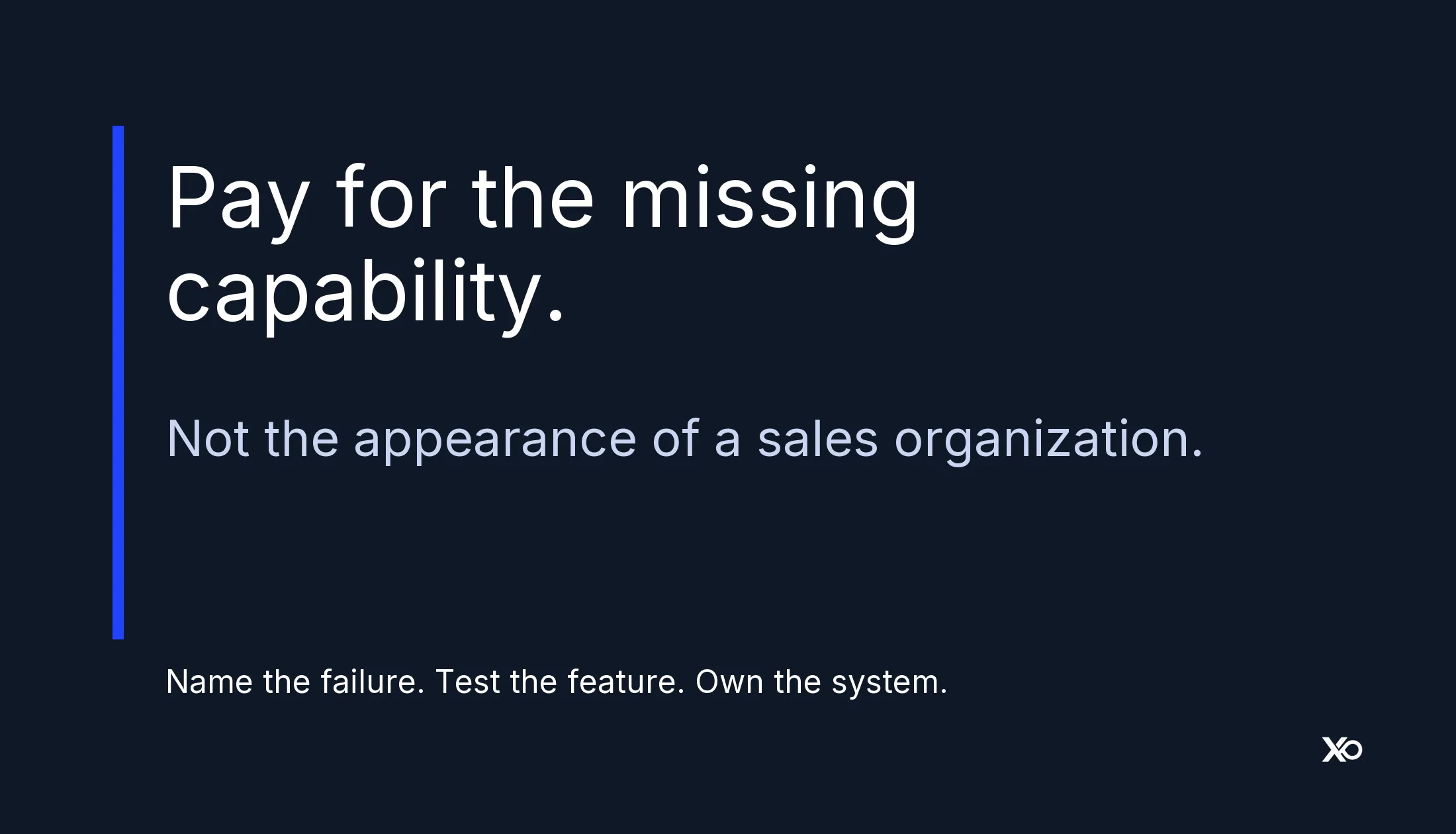 Pay for the missing capability. XRaise founder decision guidance.